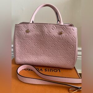 Louis Vuitton MONTAIGNE LEATHER HANDBAG